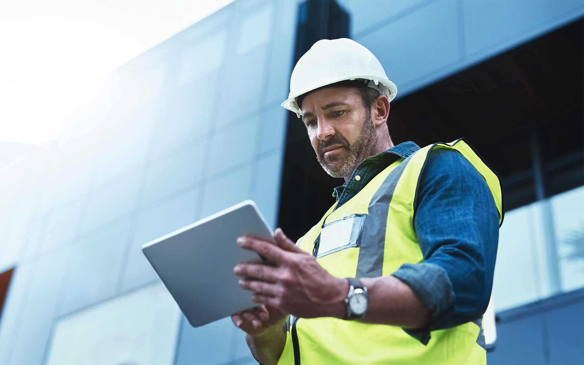 Shot Of A Engineer Using A Digital Tablet On A Construction Site